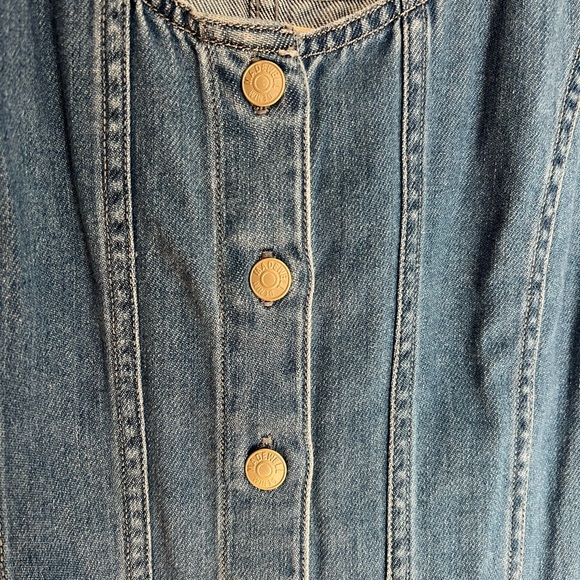 Madewell Denim Button-front Jumper Midi Dress | NWT - Picture 2 of 5